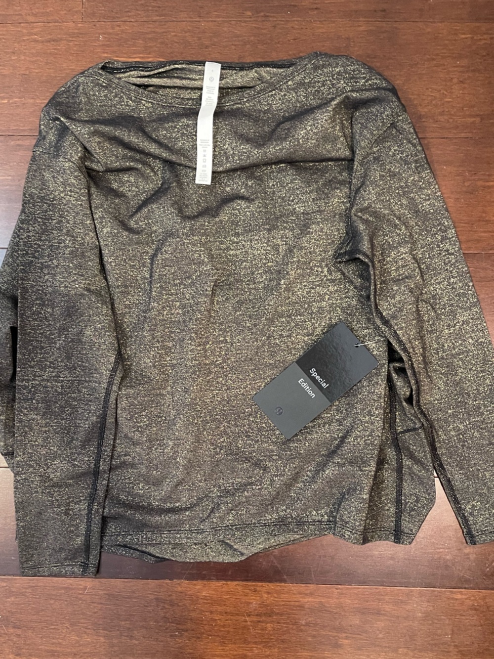 Lululemon Back in Action Long Sleeve Shirt *Spark Black nwt 4 limited edition